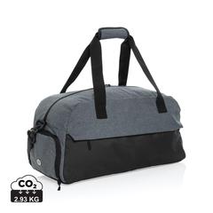Vue Sac de sport en rPET AWARE™ Kazu de couleur gris| Krokrodeal