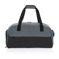 Vue Sac de sport en rPET AWARE™ Kazu de couleur gris| Krokrodeal
