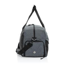 Vue Sac de sport en rPET AWARE™ Kazu de couleur gris| Krokrodeal