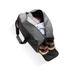 Vue Sac de sport en rPET AWARE™ Kazu de couleur gris| Krokrodeal