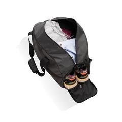 Vue Sac de sport en rPET AWARE™ Kazu de couleur noir| Krokrodeal