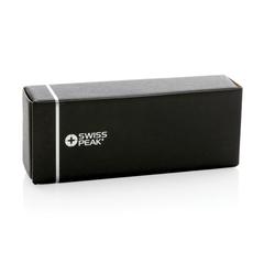 Vue Lunettes de soleil polarisées Swiss Peak en plastique RCS de couleur noir| Krokrodeal