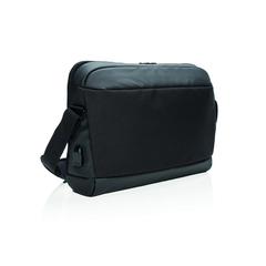 Vue Sacoche ordinateur 15.6'' Madrid de couleur noir| Krokrodeal