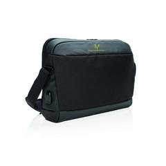 Vue Sacoche ordinateur 15.6'' Madrid de couleur noir| Krokrodeal