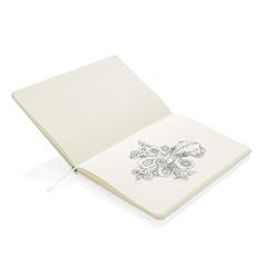 Vue Carnet à croquis A5 de couleur blanc| Krokrodeal