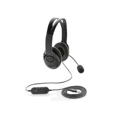 Vue Casque audio filaire de couleur noir| Krokrodeal
