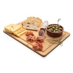 Vue Planche à découper en bambou Ukiyo de couleur marron| Krokrodeal