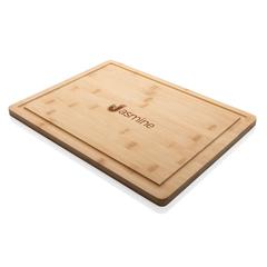 Vue Planche à découper en bambou Ukiyo de couleur marron| Krokrodeal
