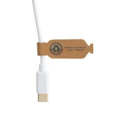 Vue Câble Ontario 6-en-1 rond en plastique recyclé RCS de couleur blanc| Krokrodeal