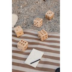 Vue VINGA Jeu de yacht/dés de couleur marron| Krokrodeal
