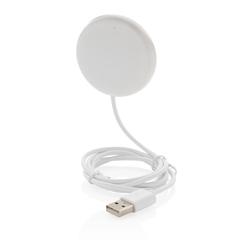 Vue Chargeur magnétique sans fil 5W de couleur blanc| Krokrodeal