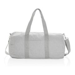 Vue Sac de sport en toile recyclée et non teintée Impact AWARE™ de couleur gris| Krokrodeal