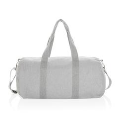 Vue Sac de sport en toile recyclée et non teintée Impact AWARE™ de couleur gris| Krokrodeal