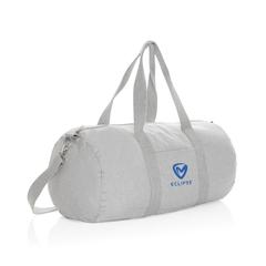 Vue Sac de sport en toile recyclée et non teintée Impact AWARE™ de couleur gris| Krokrodeal