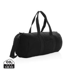 Vue Sac de sport en toile recyclée et non teintée Impact AWARE™ de couleur noir| Krokrodeal