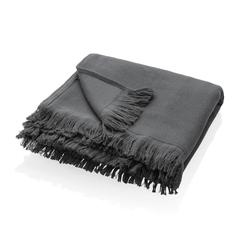 Vue Serviette hammam Ukiyo Keiko AWARE™ Made in Europe 100x180cm de couleur gris| Krokrodeal