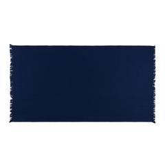 Vue Serviette hammam Ukiyo Keiko AWARE™ Made in Europe 100x180cm de couleur bleu| Krokrodeal