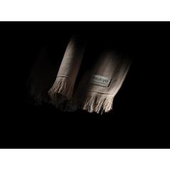 Vue Serviette hammam Ukiyo Keiko AWARE™ Made in Europe 100x180cm de couleur marron| Krokrodeal