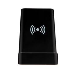Vue Porte-crayons avec induction 5W lumineux de couleur noir| Krokrodeal