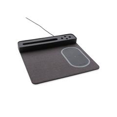 Vue Tapis de souris Air avec chargeur à induction 5W de couleur noir| Krokrodeal
