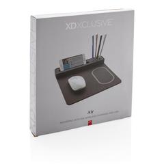 Vue Tapis de souris Air avec chargeur à induction 5W de couleur noir| Krokrodeal