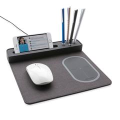 Vue Tapis de souris Air avec chargeur à induction 5W de couleur noir| Krokrodeal