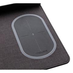 Vue Tapis de souris Air avec chargeur à induction 5W de couleur noir| Krokrodeal