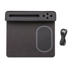 Vue Tapis de souris Air avec chargeur à induction 5W de couleur noir| Krokrodeal