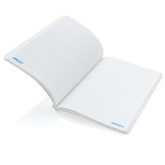 Vue Carnet A5 à couverture souple avec papier minéral IMPACT de couleur blanc| Krokrodeal