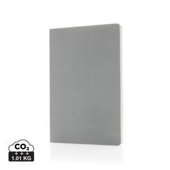 Vue Carnet A5 à couverture souple avec papier minéral IMPACT de couleur gris| Krokrodeal