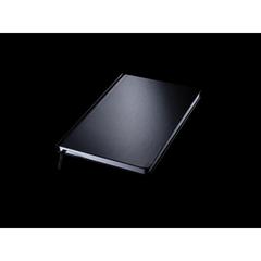 Vue Carnet A5 à couverture souple avec papier minéral IMPACT de couleur noir| Krokrodeal