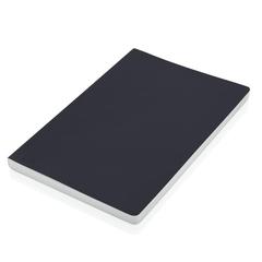 Vue Carnet A5 à couverture souple avec papier minéral IMPACT de couleur noir| Krokrodeal
