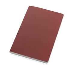 Vue Carnet A5 à couverture souple avec papier minéral IMPACT de couleur rouge| Krokrodeal