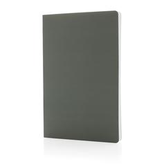 Vue Carnet A5 à couverture souple avec papier minéral IMPACT de couleur vert| Krokrodeal