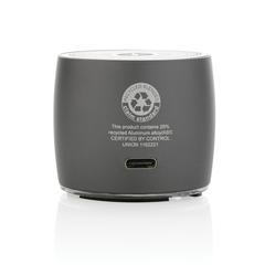 Vue Enceinte 3W aluminium recyclé RCS Swiss peak de couleur gris| Krokrodeal