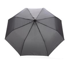 Vue Mini parapluie automatique 21" en rPET 190T Impact AWARE™ de couleur gris| Krokrodeal