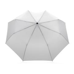 Vue Mini parapluie automatique 21" en rPET 190T Impact AWARE™ de couleur blanc| Krokrodeal