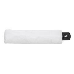 Vue Mini parapluie automatique 21" en rPET 190T Impact AWARE™ de couleur blanc| Krokrodeal