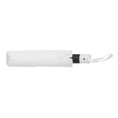 Vue Mini parapluie automatique 21" en rPET 190T Impact AWARE™ de couleur blanc| Krokrodeal