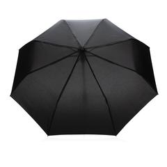 Vue Mini parapluie automatique 21" en rPET 190T Impact AWARE™ de couleur noir| Krokrodeal