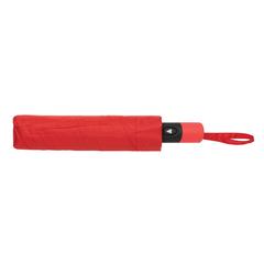Vue Mini parapluie automatique 21" en rPET 190T Impact AWARE™ de couleur rouge| Krokrodeal