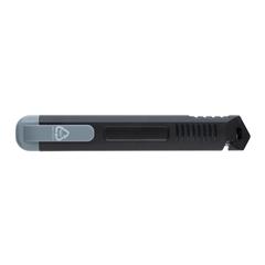 Vue Cutter en plastique recyclé RCS de couleur gris| Krokrodeal