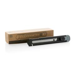 Vue Cutter en plastique recyclé RCS de couleur gris| Krokrodeal