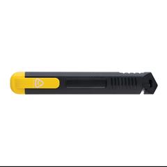 Vue Cutter en plastique recyclé RCS de couleur jaune| Krokrodeal
