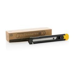 Vue Cutter en plastique recyclé RCS de couleur jaune| Krokrodeal