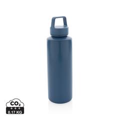 Vue Bouteille 500ml en PP recyclé RCS et avec poignée de couleur bleu| Krokrodeal