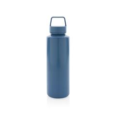 Vue Bouteille 500ml en PP recyclé RCS et avec poignée de couleur bleu| Krokrodeal