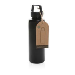Vue Bouteille 500ml en PP recyclé RCS et avec poignée de couleur noir| Krokrodeal