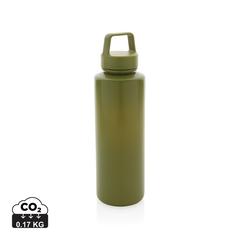 Vue Bouteille 500ml en PP recyclé RCS et avec poignée de couleur vert| Krokrodeal