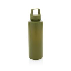 Vue Bouteille 500ml en PP recyclé RCS et avec poignée de couleur vert| Krokrodeal